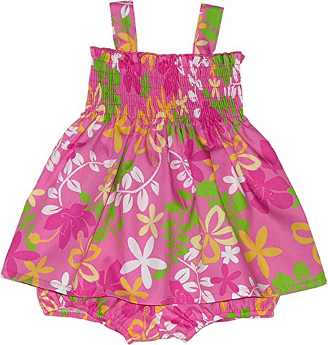 RJC Girls Hibiscus Natal Plum Bungee Tube Top 2pc Set Pink 2T