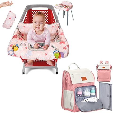 PILLANI Baby Essentials: Seat Cover & Diaper Bag for Girls Cover