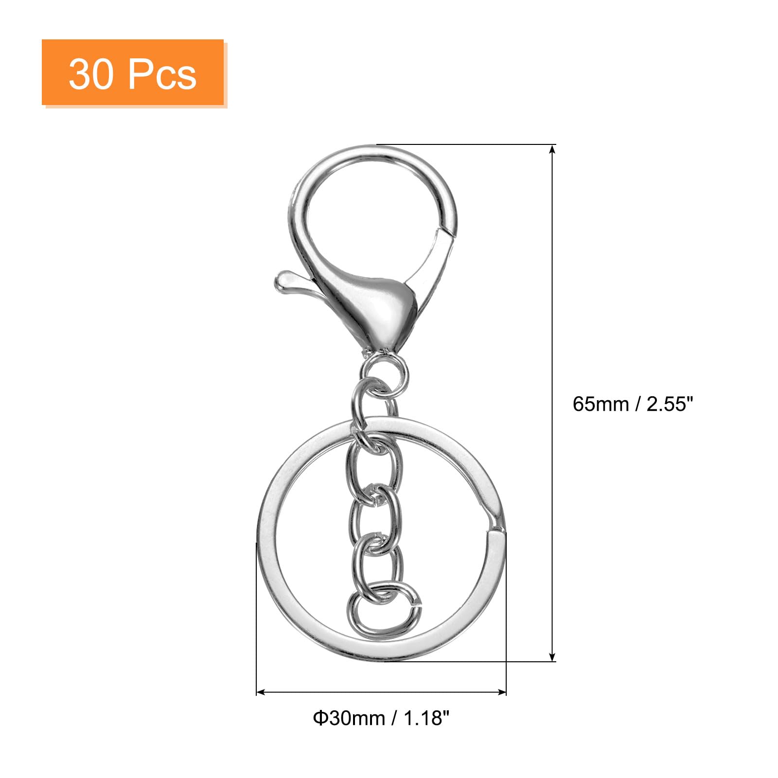 uxcell Lobster Claw Clasps Keychain - Image 2