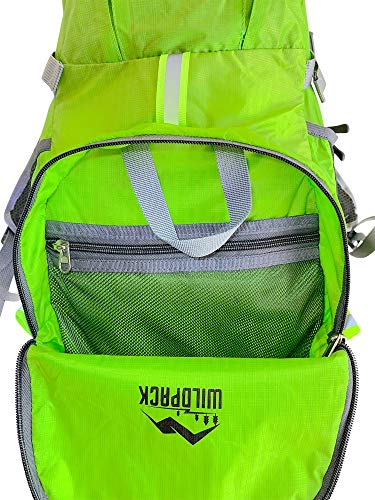 Mochila Deportiva Plegable Wild Pack Verde Lima Ligera miniatura 2