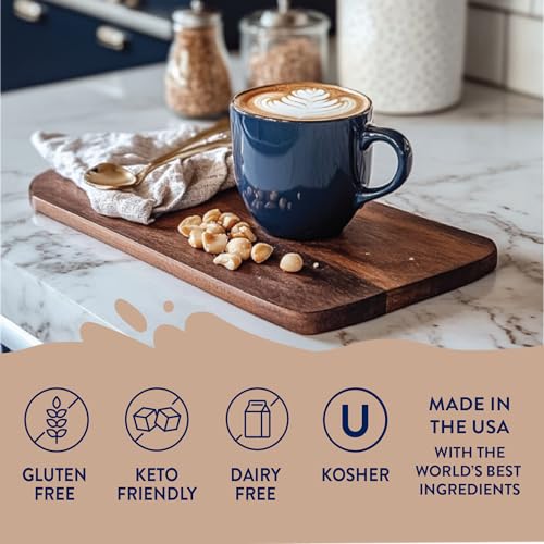 Image of Jordan's Skinny Mixes Sugar Free Coffee Syrup, Macadamia Nut Coffee Flavoring Syrup, Zero Calorie Drink Mix for Lattes, Baking, Protein Shake or Cocktail, Dairy & Gluten Free, Kosher, 25.4 Fl Oz
