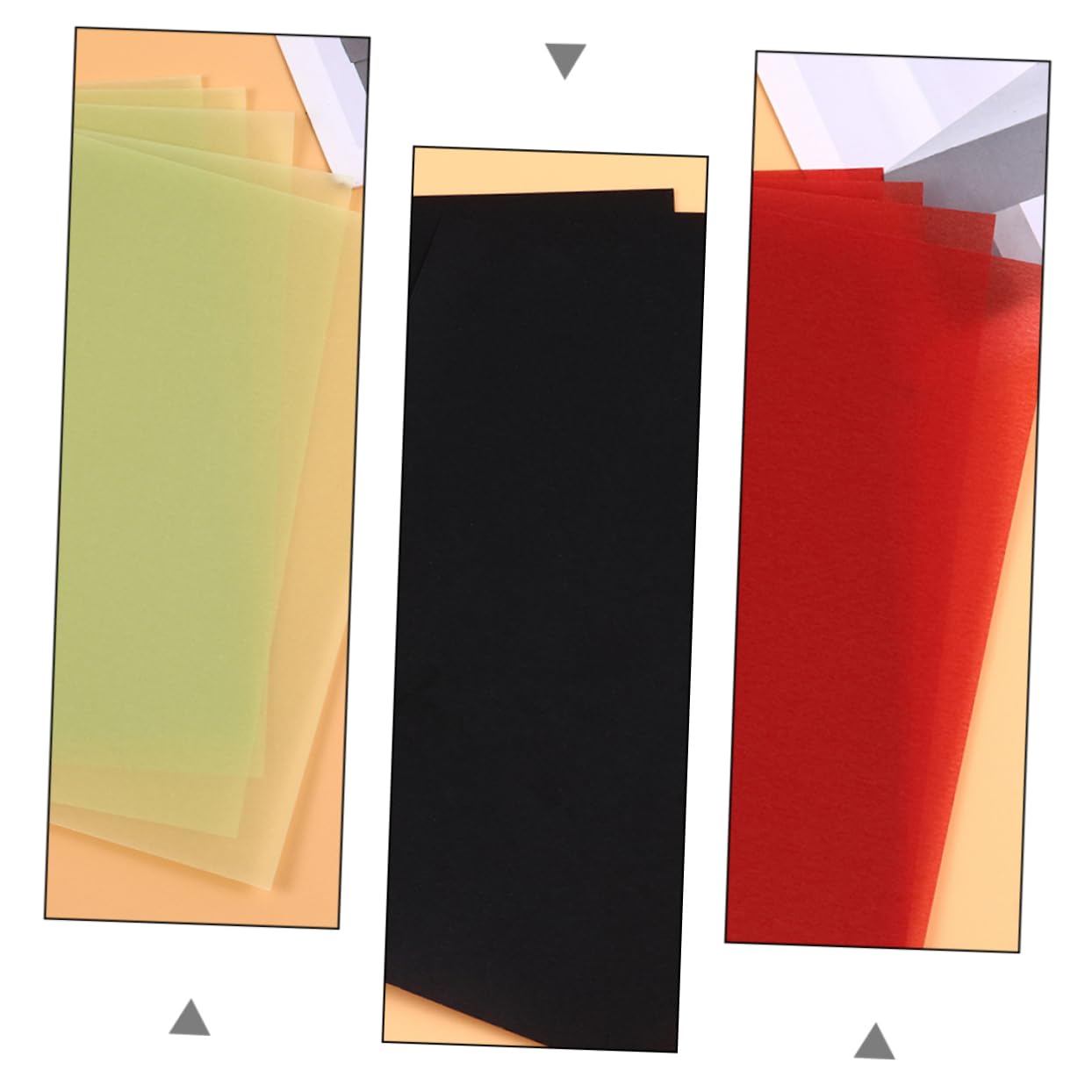LALAFINA 3 Sätze Buntes Transparentpapier Farbiges Zeichenpapier Für Diy Basteln Und Nachzeichnen Beutel À Hochwertiges Skizzenpapier Für Kunstprojekte 100 Stück * 3