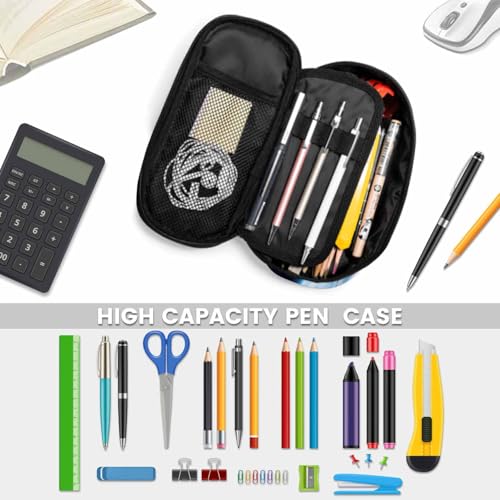 Image of Cat Astronaut Pencil Case Cute Animal Universe Sky Land Space Earth Pencil Bag Pen Markers Pouch Holder Organizer for Boy Girl School Students