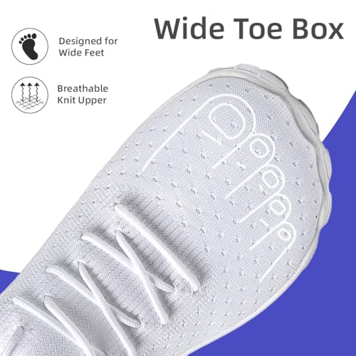 Image of DLWKIPV Mens Barefoot Shoes Wide Toe Box Zero Drop Non Slip Sports Running Walking Athletic Footwear Workout Trail Grounding Lightweight Outdoor Casual Fashion Sneakers