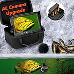 [FishPRO® 2026 Upgrade] Underwater Fishing Camera 7'' 1200TVL - [No Slide Off] Ice Fishing Camera Underwater w/Bracket, 24pcs Light, 4,500mAh, Portable Fish Finder Ice Fish Gifts for Men, 65FT Cable