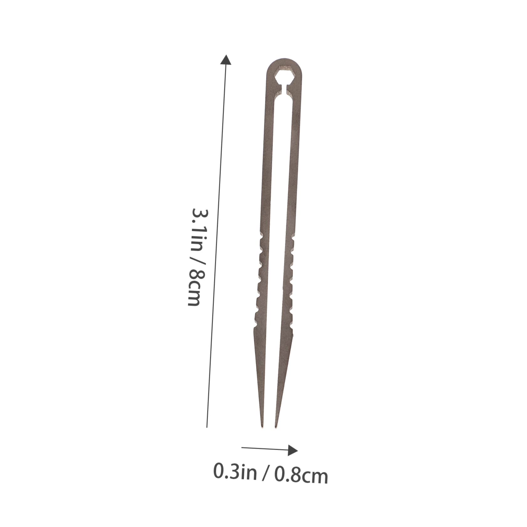 HOMSFOU 5pièces Pince à Épiler Titane Portable Pour Camping Et Survie Outil Mini Pratique Pour Retirer Les Échardes Et Manipuler Des Liquides Acides