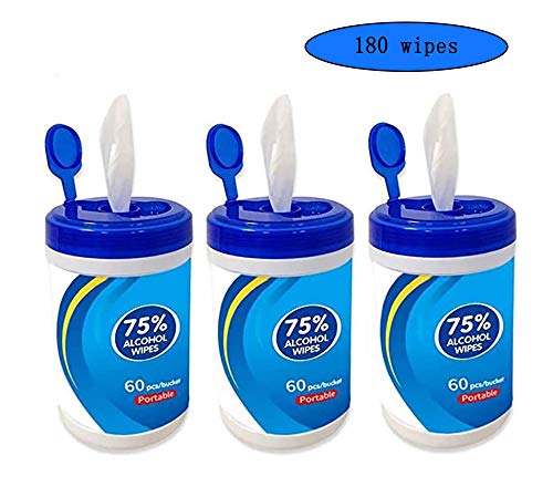 Jiuzhou 180 Sheet Wipes,for Phone, Keyboard, Toy,Refrigerator (3barrel)