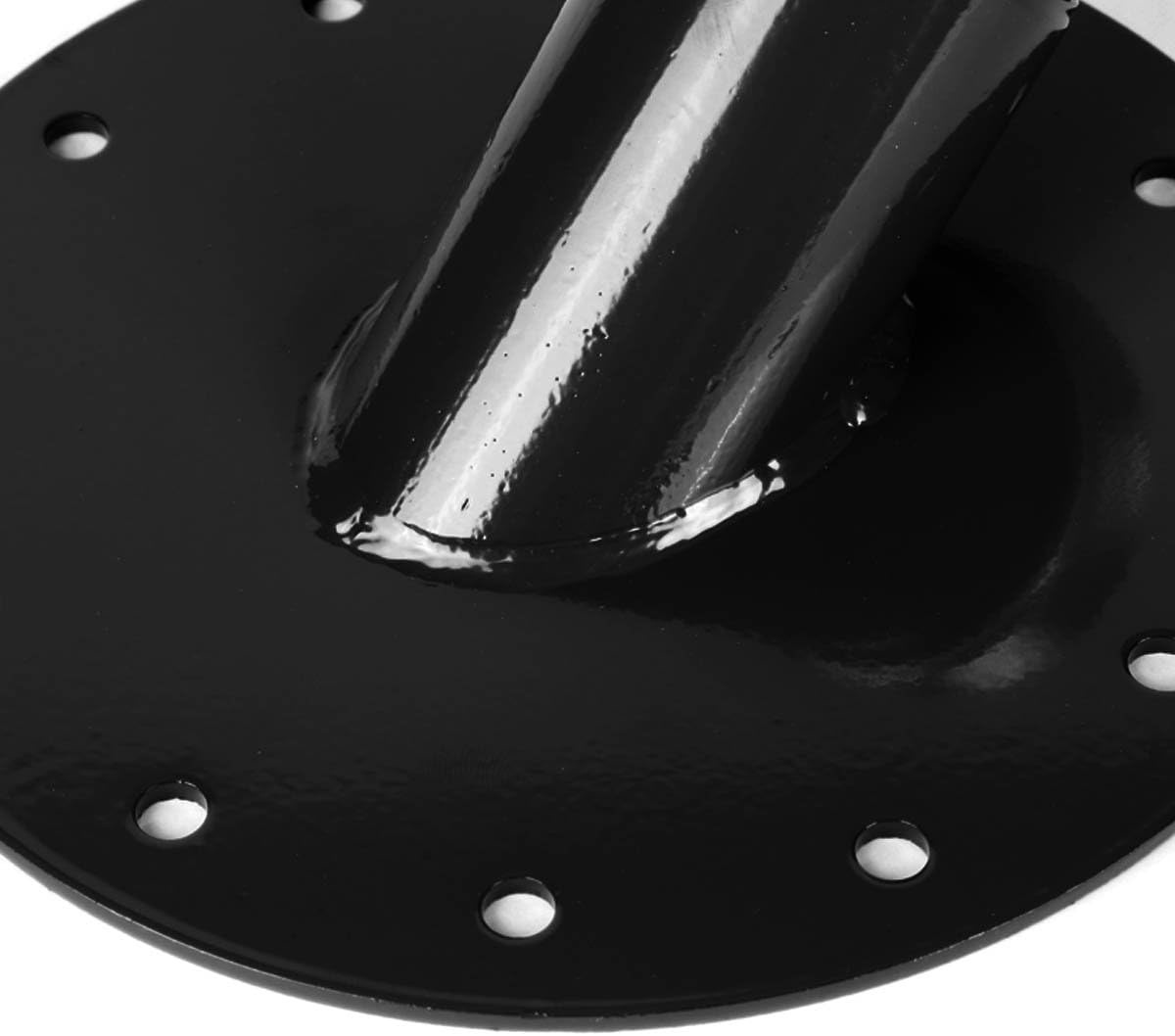 Auto Dynasty 45-Degree 12-Bolt Stainless Steel Fuel Cell Gas Tank Filler Neck+Aluminum Cap (Black)