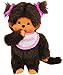Produktbild alles-meine.de GmbH Mädchen - Monchhichi -  Lätzchen - ROSA / pink - 2 Zöpfe im Haar  - 20 cm - Bekleidung ausziehbar - Plüschtier / Kuscheltier - Monchichi - Sportlich - groß ..
