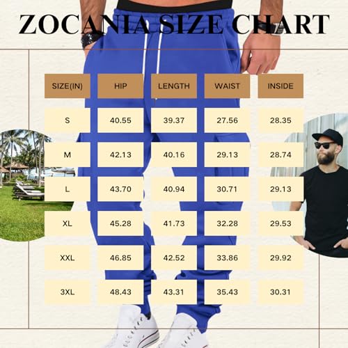 Cargo Sweatpants for Men Elastic Waist Drawstring Pants Tapered Casual Parachute Trousers with Multi Pockets2