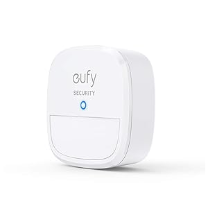 Sensor de Movimiento, eufy Security Home Alarm System Motion Detector, 100° Campo de visión, 9m de Alcance, 2 años de duración de la batería, sensibilidad Ajustable (Requiere HomeBase)