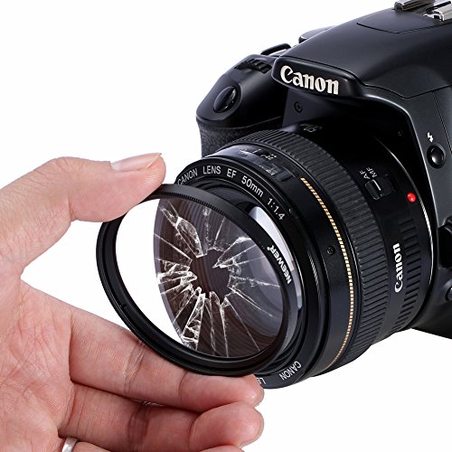 Neewer 62MM Camera Lens Accessory Kit: Tulip Lens Hood + Collapsible Rubber Lens Hood + UV Filter + Lens Cleaning Pen for DSLR Camera with 62mm Thread