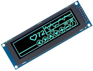 Real OLED Display 3.12 Inch 256 x 64 Dots Graphic LCD Module Display LCM Screen SSD1322 Controller Support SPI (Blue)