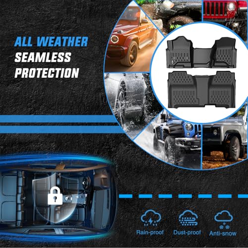 Image of Nilight Floor Mat for Chevy Silverado GMC Sierra 1500 Crew Cab 2014-2018