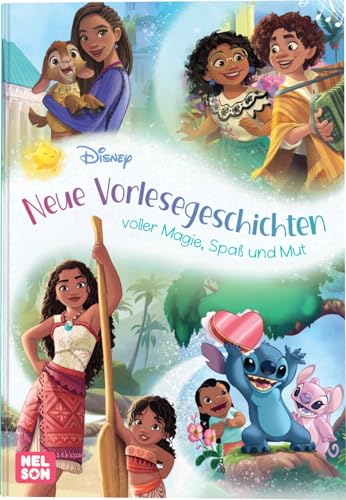 Disney Vorlesebuch: Neue Vorlesegeschichten voller Magie, Spaß und Mut: Vaiana, Stitch, Encanto und Wish in lustigen Geschichten ab 3 Jahren