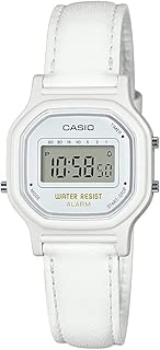 Women's Classic Quartz Watch with Leather-Synthetic Strap, White, 14.8 (Model: LA-11WL-7ACF) - coolthings.us