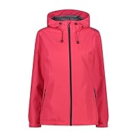 CMP Giacca Pioggia in Poliestere Antistrappo da Donna, Fragola