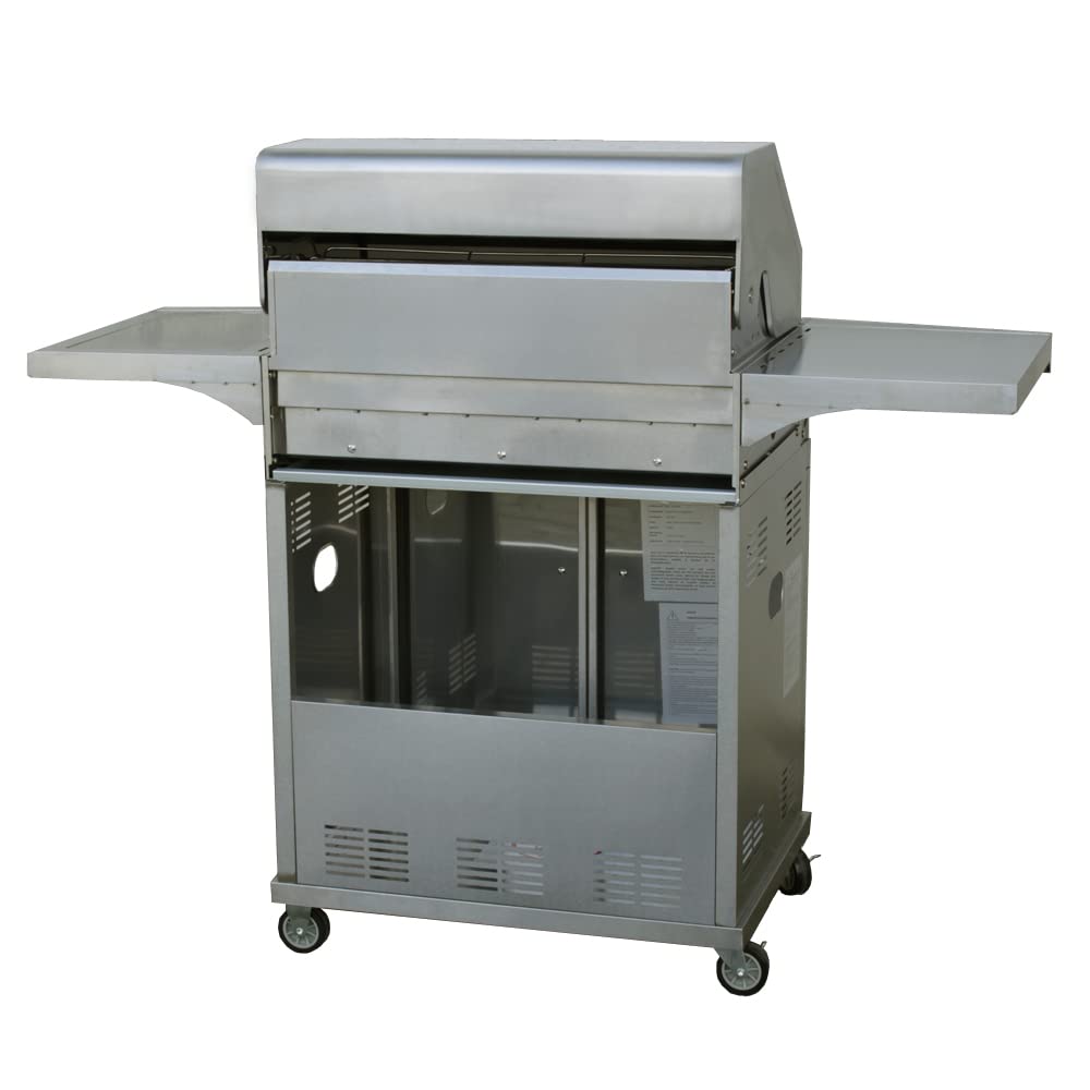 Chef 4 Gasgrill Echte Edelstahl Konstruktion Grillstation Grillwagen 4+1