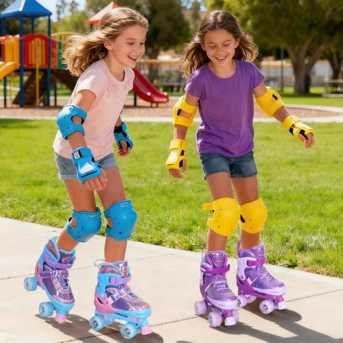 Nattork Girls Roller Skates for Kids Ages 3-5 5-8 6-12 Children Skates - image 6