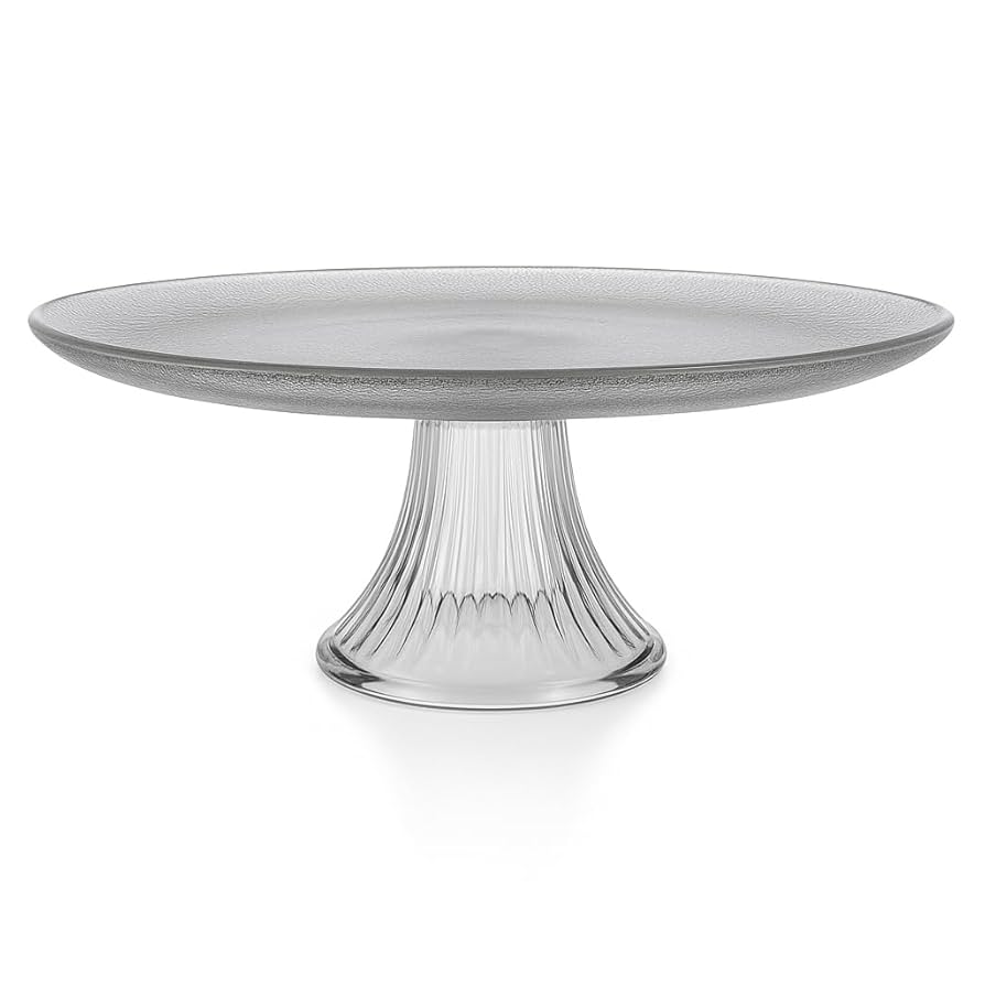 Amazon.com | Anchor Hocking Monaco Cake Set, STD, Crystal