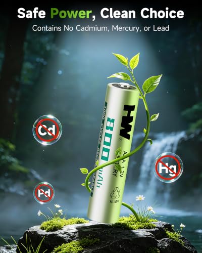8-Pack HW AAA NiMH Rechargeable Batteries 800mAh | 1.2V | 1000 Cycles $4.49 w/ S&S - image 8