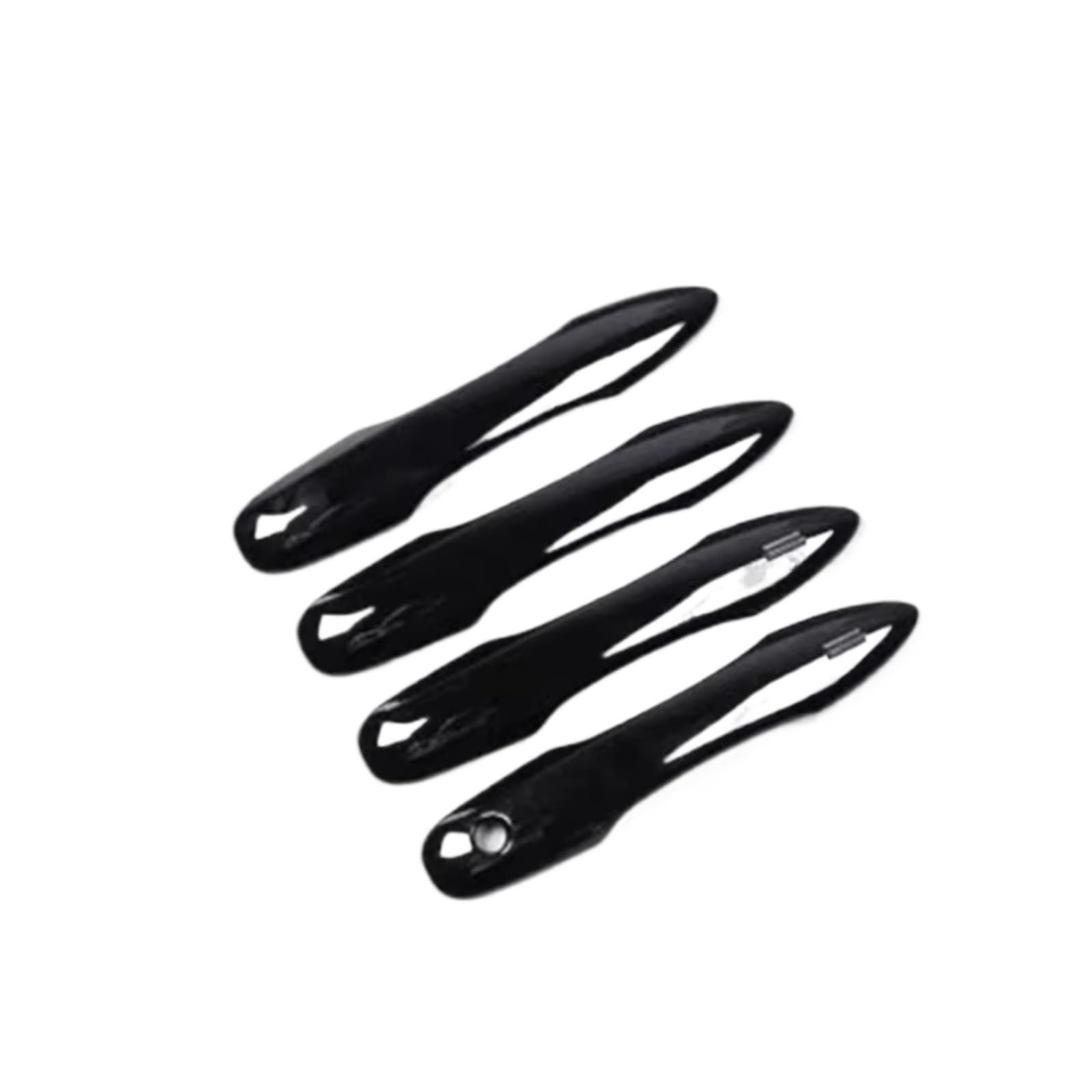 Qdzvalumv Black Car Door Handles Cover Shell Compatible With Toyota For Camry 2018-2025 Car Exterior Door Handle Cover Trim Outer Side Front Rear Cap Shell Protector Set(Black)