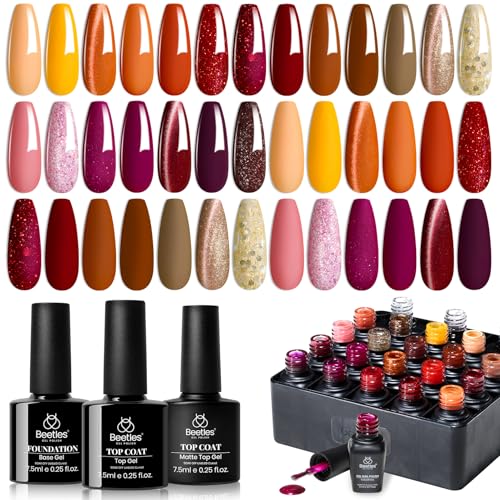 Beetles Fall Gel Nail Polish Set – Autumn Aura 20