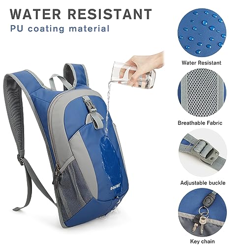 G4Free 12L Foldable Hiking Backpack Lightweight Small Travel Rucksack for Outdoor Walking Casual Unisex Bag - Image 4
