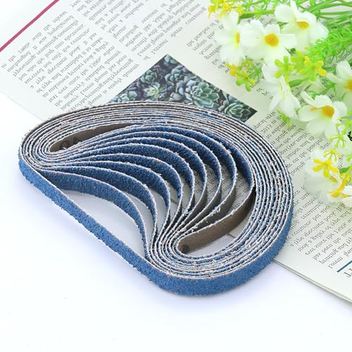 10 Stück Zirkonkorund Schleifbänder 13 x 457 mm.Je Körnung 10 x 40 für Black & Decker Powerfeile Schleifpapier schleifband Set10 Stück Zirkonkorund Schleifbänder 13 x 457 mm.Je Körnung 10 x 40 für Bla