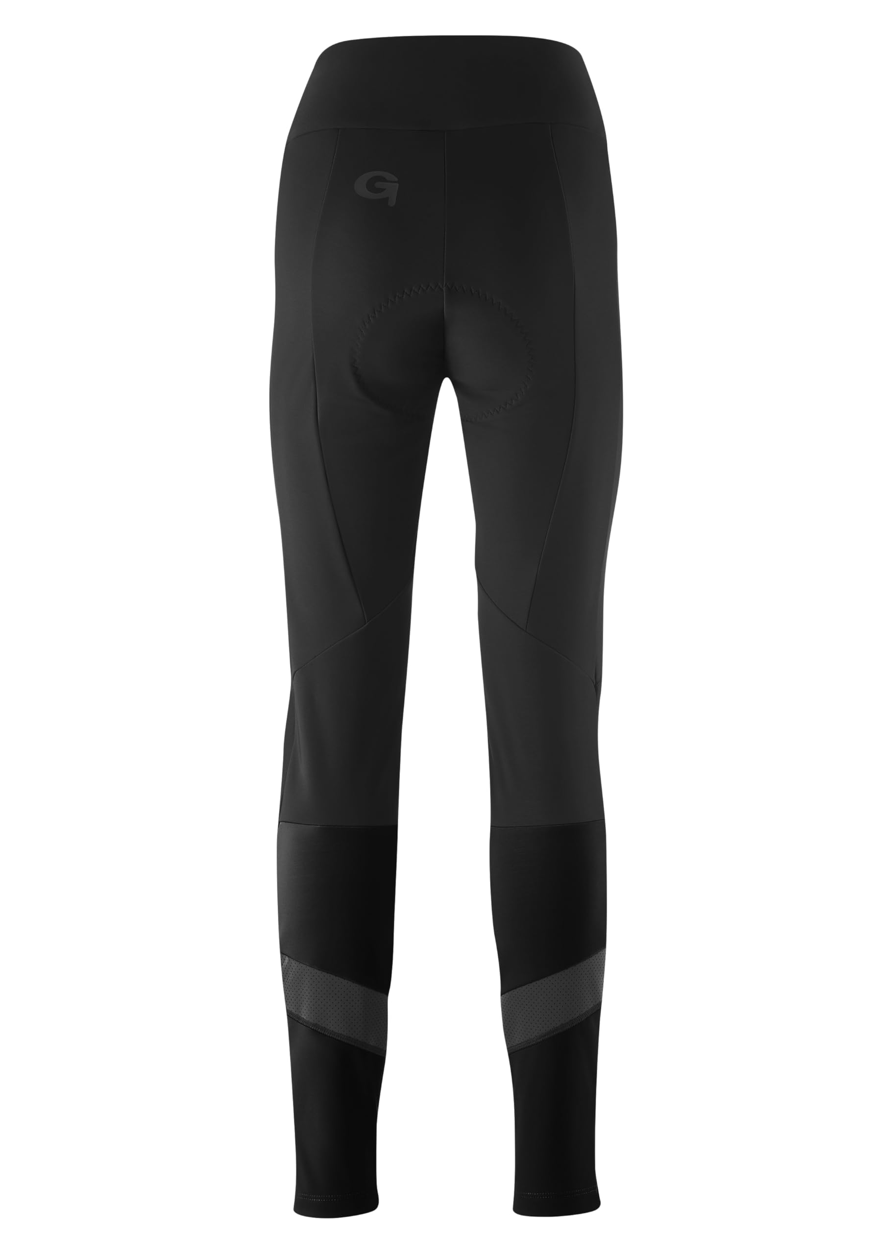 Gonso Essential Tight Softshell W, Lange Damen Fahrradhose, Mit Dry Up Air Sitzpolster, G-Shell für optimale Wärmeisolierung, Wasserabweisend, Enganliegende Passform