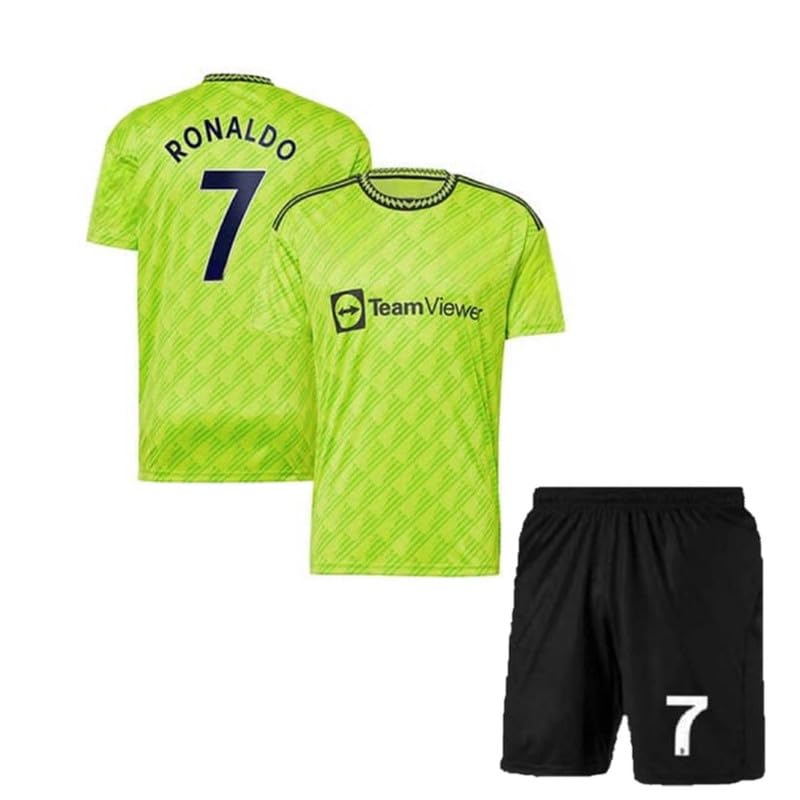 Image of Ronaldo 7 Jersey with Shorts for (Kids,Boys & Men)