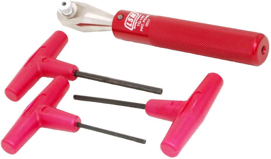 Valve Lash Wrench, 3/8 in Wrench, 1/8 and 5/32 and 3/16 in Allen, Insulated Handles, Aluminum, Red Anodized, Kit