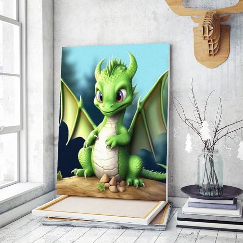Kit peinture numéro dragon pour débutant adulte 24 couleurs art moderne
