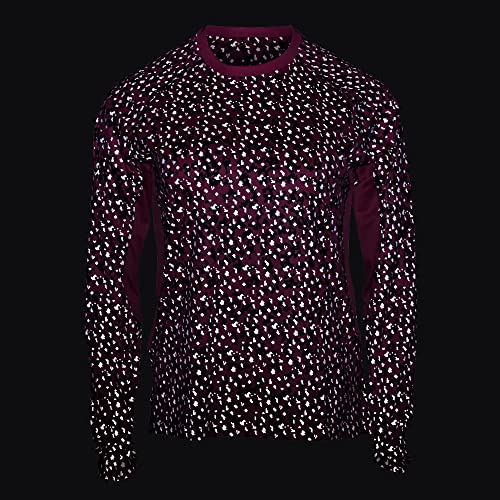 Wildspark Women's Reflective Digicamo Performance Outdoor Shirt - High Visibility Long Sleeve Shirt With Upf 50+ Sun Protection - Womens Long Sleeve Top For Running, Hiking, Biking - Pink Camo, Medium #TOP2