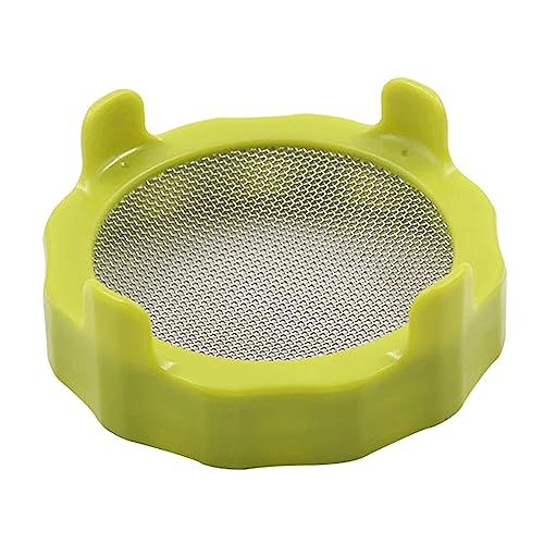 Tampa de broto de plástico com tela de aço inoxidável para frascos de vidro de boca larga, kit de ge