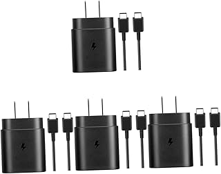 UKCOCO Carregador De Celular Adaptador De Energia USB Adaptador De Carregamento Cabo De Carregamento USB 4 Conjuntos Doca De Carregamento Com Cabo Tipo C Cabo De Carregamento Bloco De