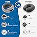 4litamz Neck Pillow Airplane,100% Pure Memory FoamTravel Neck Pillow Travel Neck Support Ergonomic &Portable Design Best for Sleeping Plane Car Train Office Flight (Small Grey)