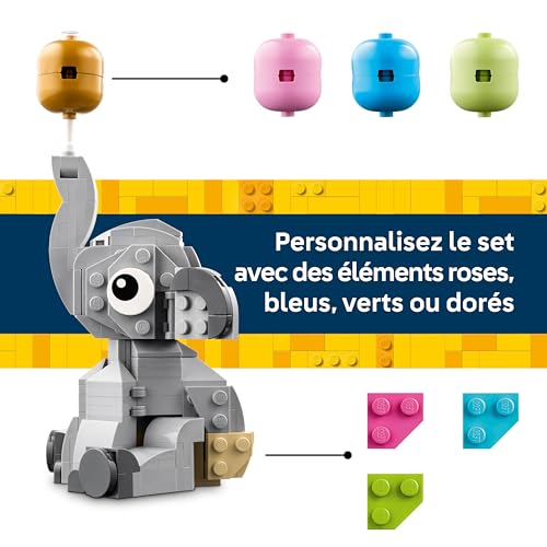 LEGO Iconic Le bébé éléphant dans le ciel 40814 - vue 9