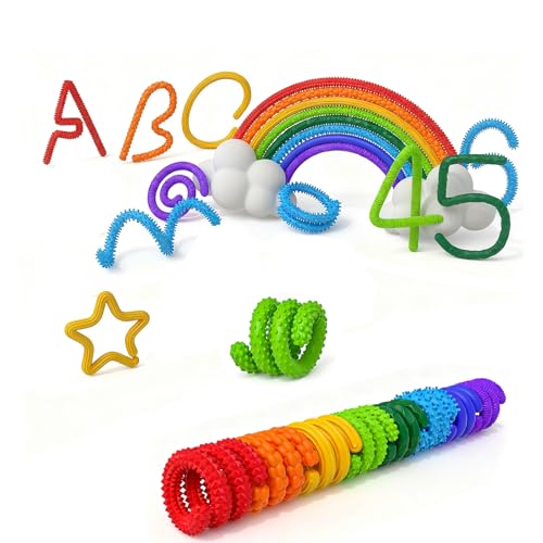 Fidget Toys Silikon Sensorik Stick, Anti Stress Spielzeug, Sensory Spielzeug für ADHS, Anti Stress, Autismus, Stressabbau, zur Kinder ab 3 Jahr