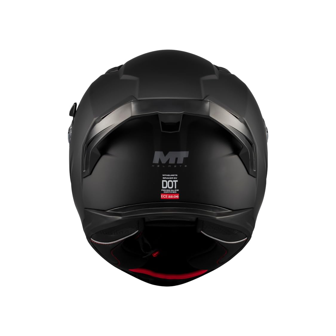 MT Helmets Braker SV, Casco Moto Integral Deportivo, Visor Solar Retráctil, Pantalla de Extracción Rápida Patentada, Spoiler Aerodinámico y Preparado Intercomunicador UCS, Homologado ECE 22.06 & DOT