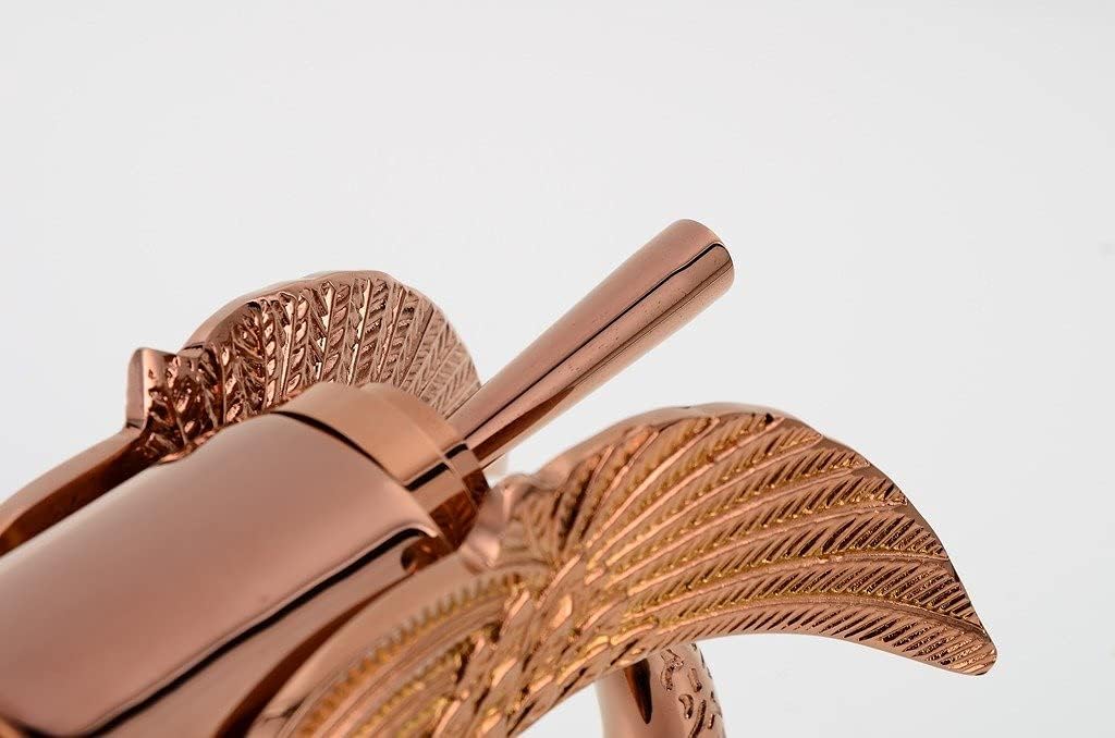 Best Quality 🔥 Greenspring Vessel Sink Bathroom Faucet Swan Single Hole Single Handle Antique Copper Tall Waterfall Lavatory Vanity Basin Mixer Tap Include with Pop Up Drain Without Overflow Supply Line Lead-Free