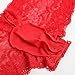 Sissy Pouch Panties Men's Hipster Lace Bikini Briefs Lingerie Underwear Red