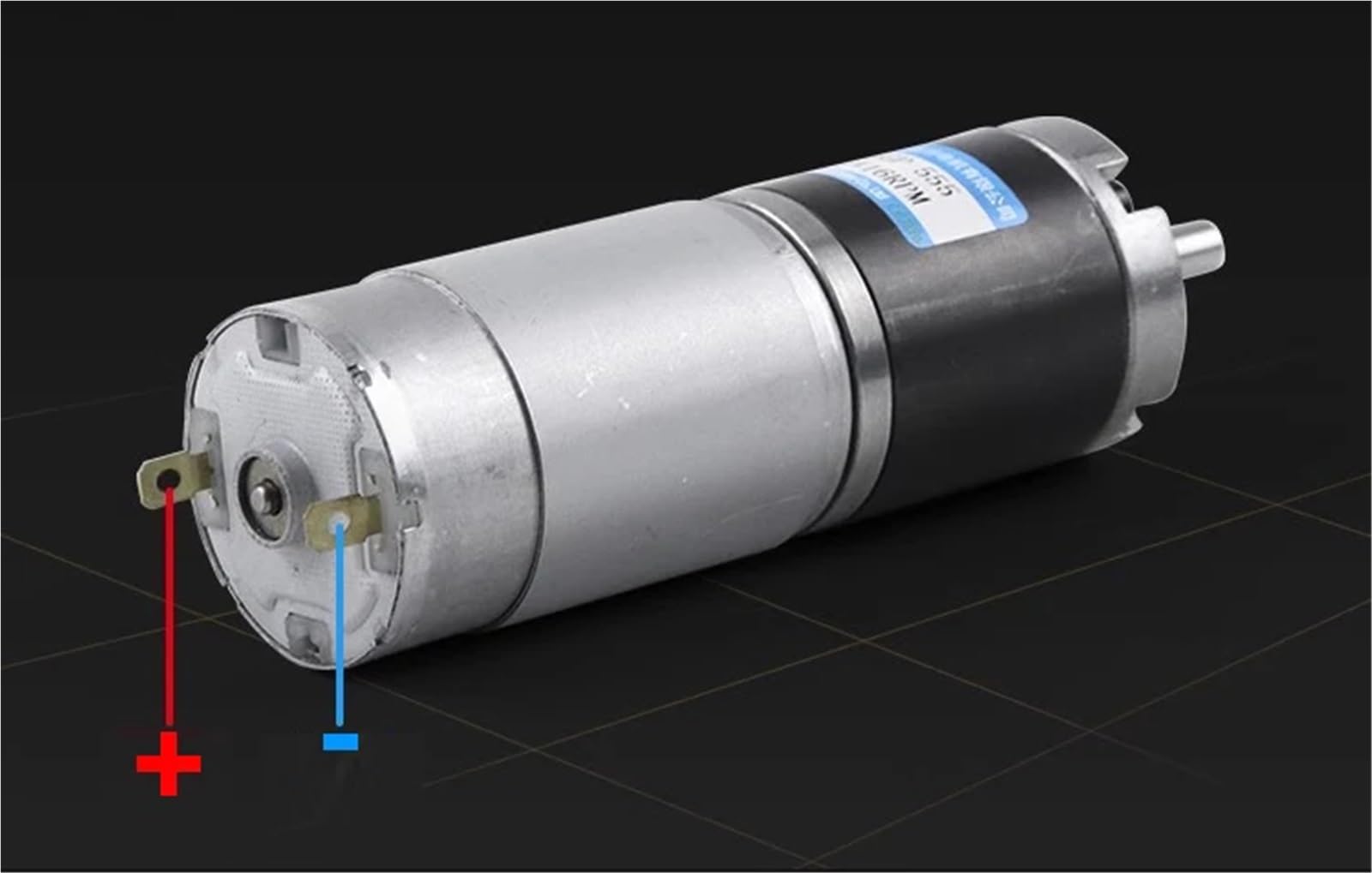 36GP-555 Motor de Engranaje planetario Alto par y bajo Ruido DC 12V 24V 1 Uds(1538RPM-12V,8mm Shaft)