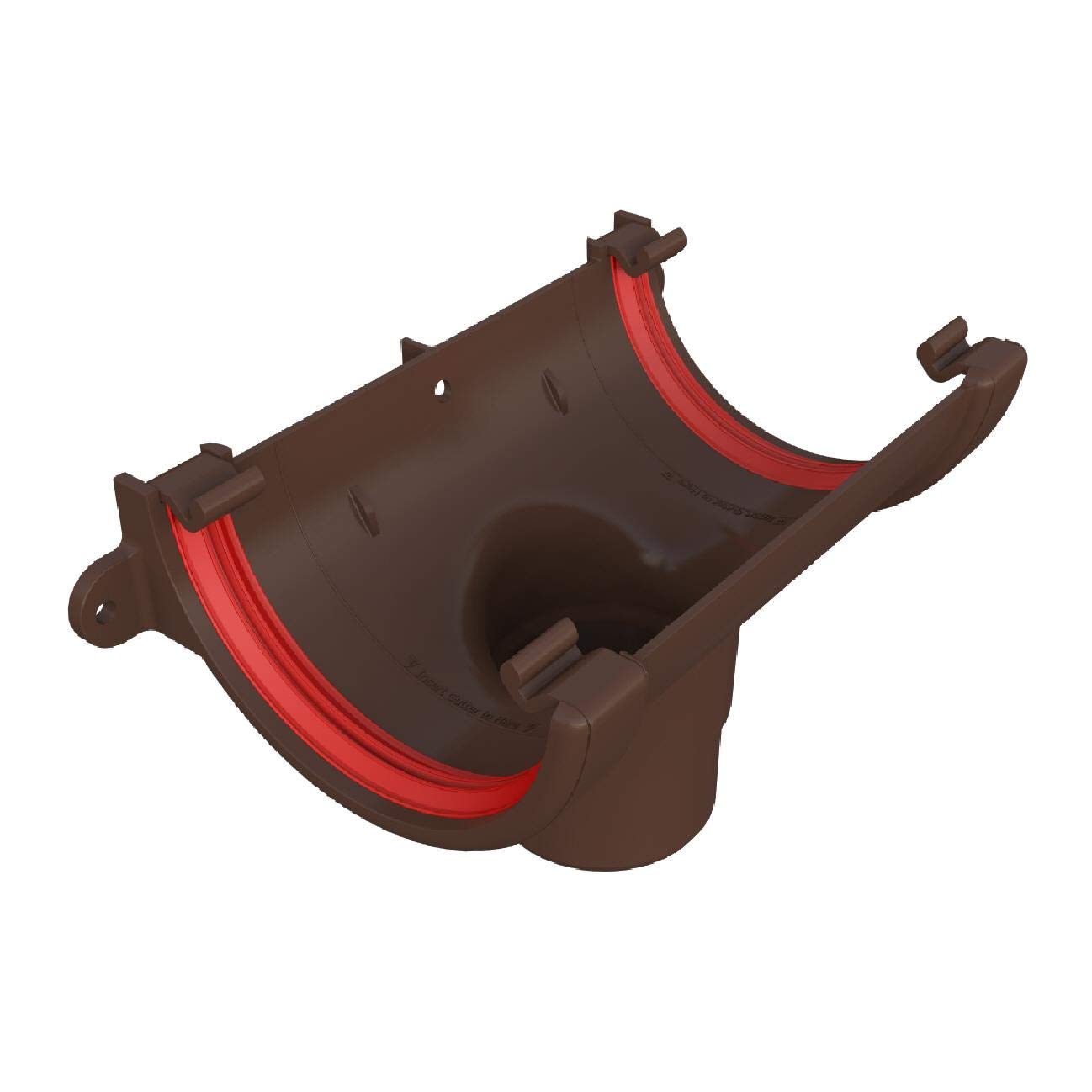 Freeflow Brown Round Gutter Running Outlet, 112Mm Rain Water Systems