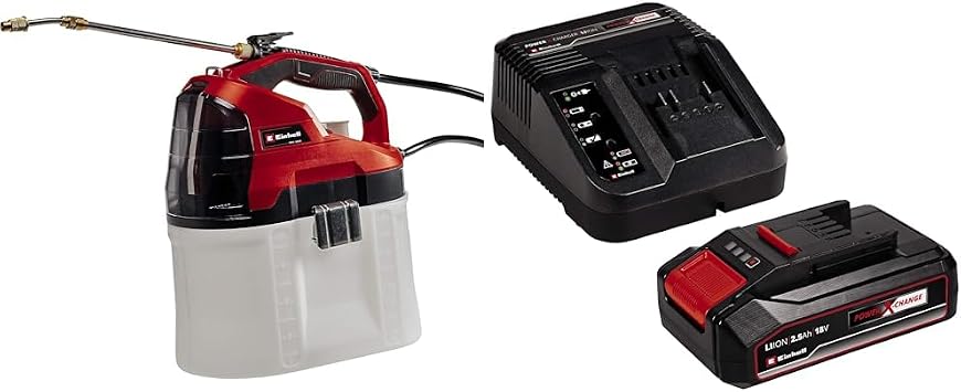 Einhell GE-WS 18/75 Li Solo Akülü İlaçlama Pompası + 18V 2,5 Ah PXC Starter Kit