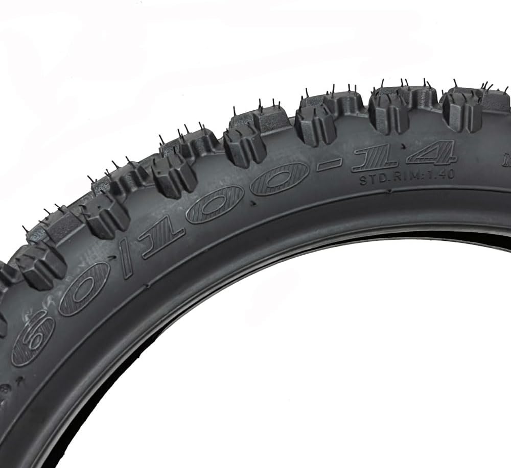 MMG Motorcycle Knobby Tire 60/100-14 for Dual/Enduro Off Road - 29L