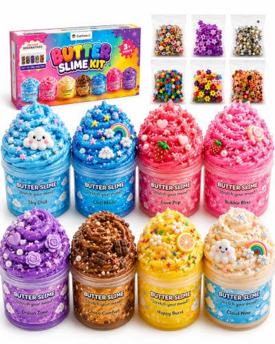 Image of PW Scented Mini Butter Slime Kit for Kids with Charms, 3-10 Years