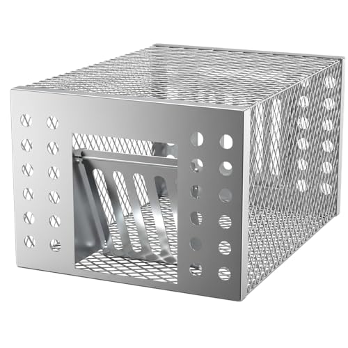 Trampa automática para Ratas, Jaula de roedores para Interiores, Trampa para Ratones Humana Reutilizable, Jaula de Captura Continua con Puerta Unidireccional, Segura para niños y Mascota