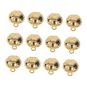 Vanzack 100Szt Wisiorki Piłkarskie Złote