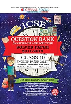 Oswaal ICSE Question Bank Class 10 English Paper-2 Literature Chapterwise & Topicwise (For March 2020 Exam) Old Book Oswaal ICSE Question Bank Class 10 English Paper-2 Literature Chapterwise & Topicwise (For March 2020 Exam) Old Book